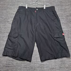 Quiksilver Shorts Men's Size 36 Black Baggy Y2K